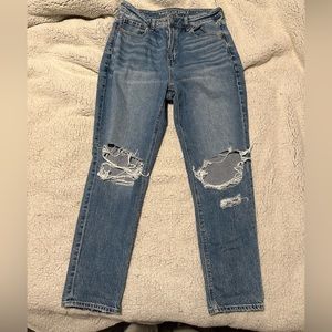AE strigid mom jeans